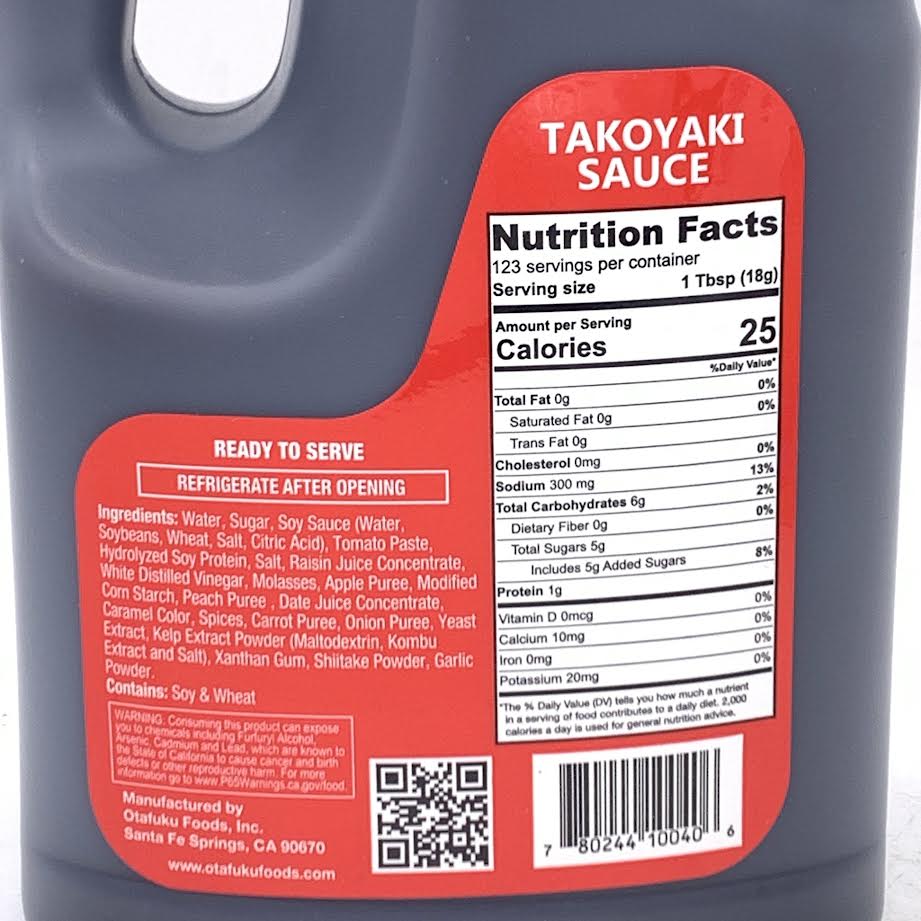 Otafuku Takoyaki Sauce Japan's Favorite 78.7oz/(2.23kg)章魚燒醬