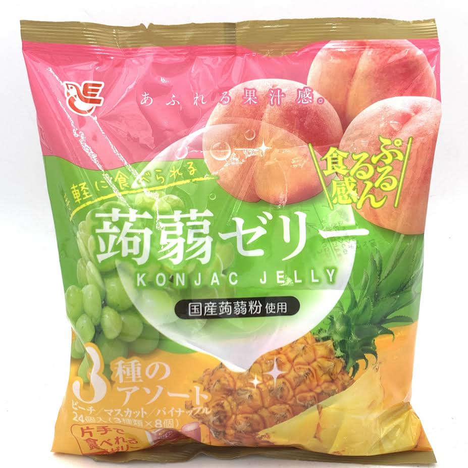 Ace Bakery KonjacJuice Jelly - Peach, Muscat, Pineapple 20gx24pcs