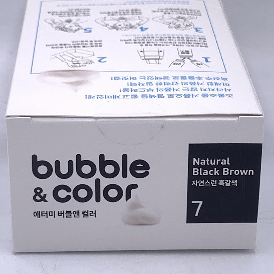 Atomy Bubble & Color - #7 Natural Black Brown Easy Self Hair Dye Hair Styling