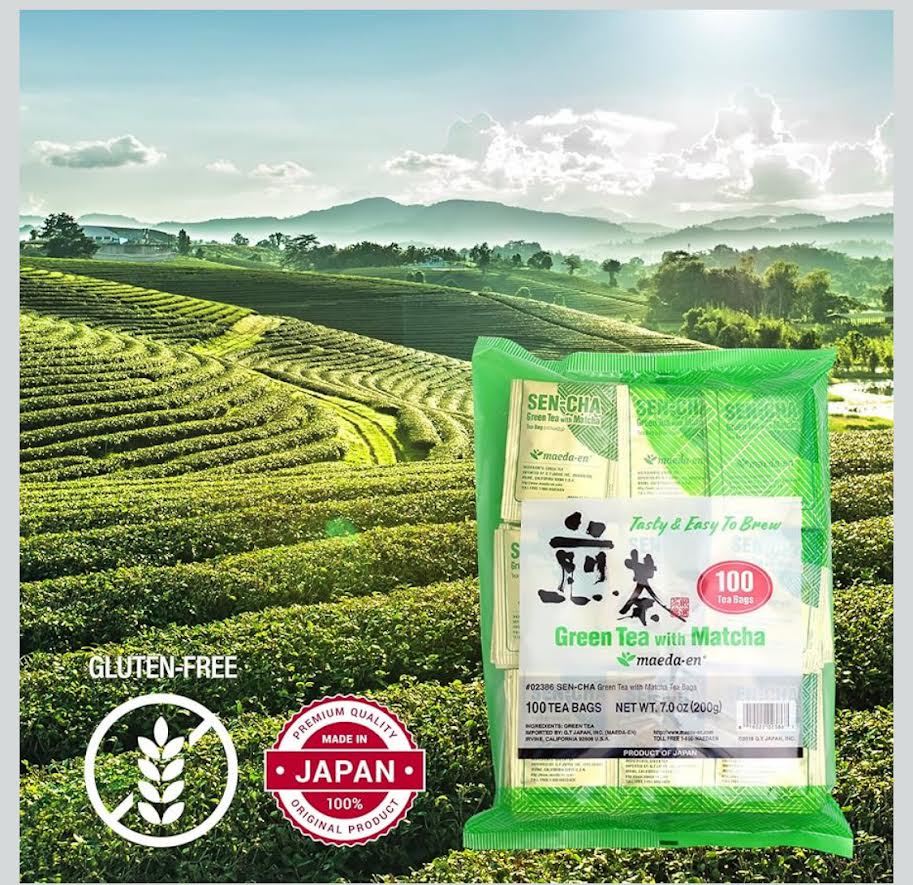 Maeda-En Green Tea With Matcha 200g/(100tea bags)绿茶和抹茶茶包