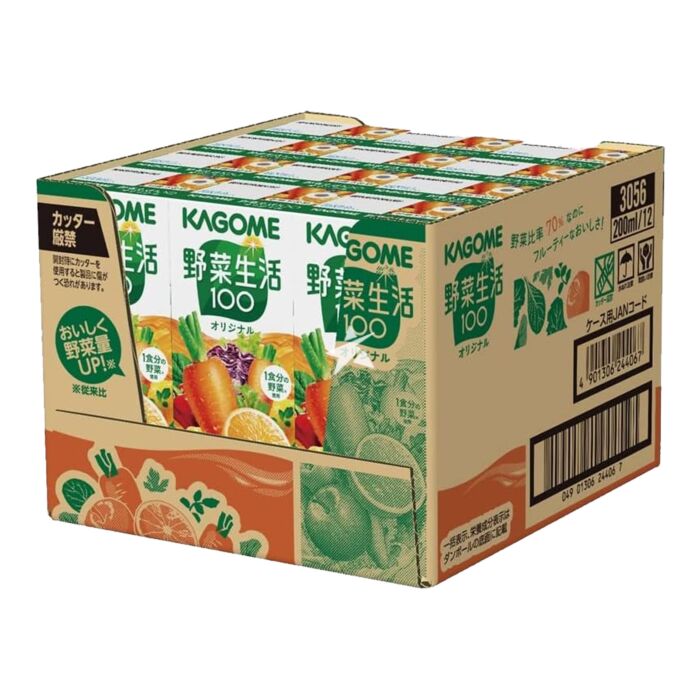 Kagome Carrot & Orange Juice 200ml/12pack