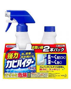 Kao Bathroom Strong Mold Removal Foam Cleaner Spray Regular Pack+Refill 400ml+400ml