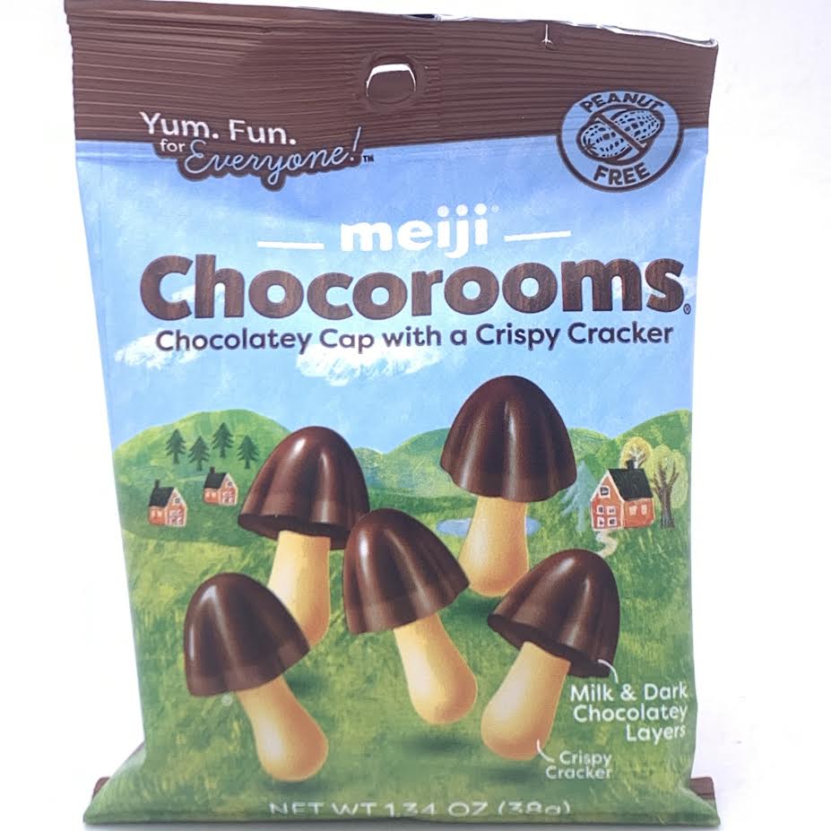 Meiji Chocorooms Chocolatey Cap With A Crispy Cracker 38g
