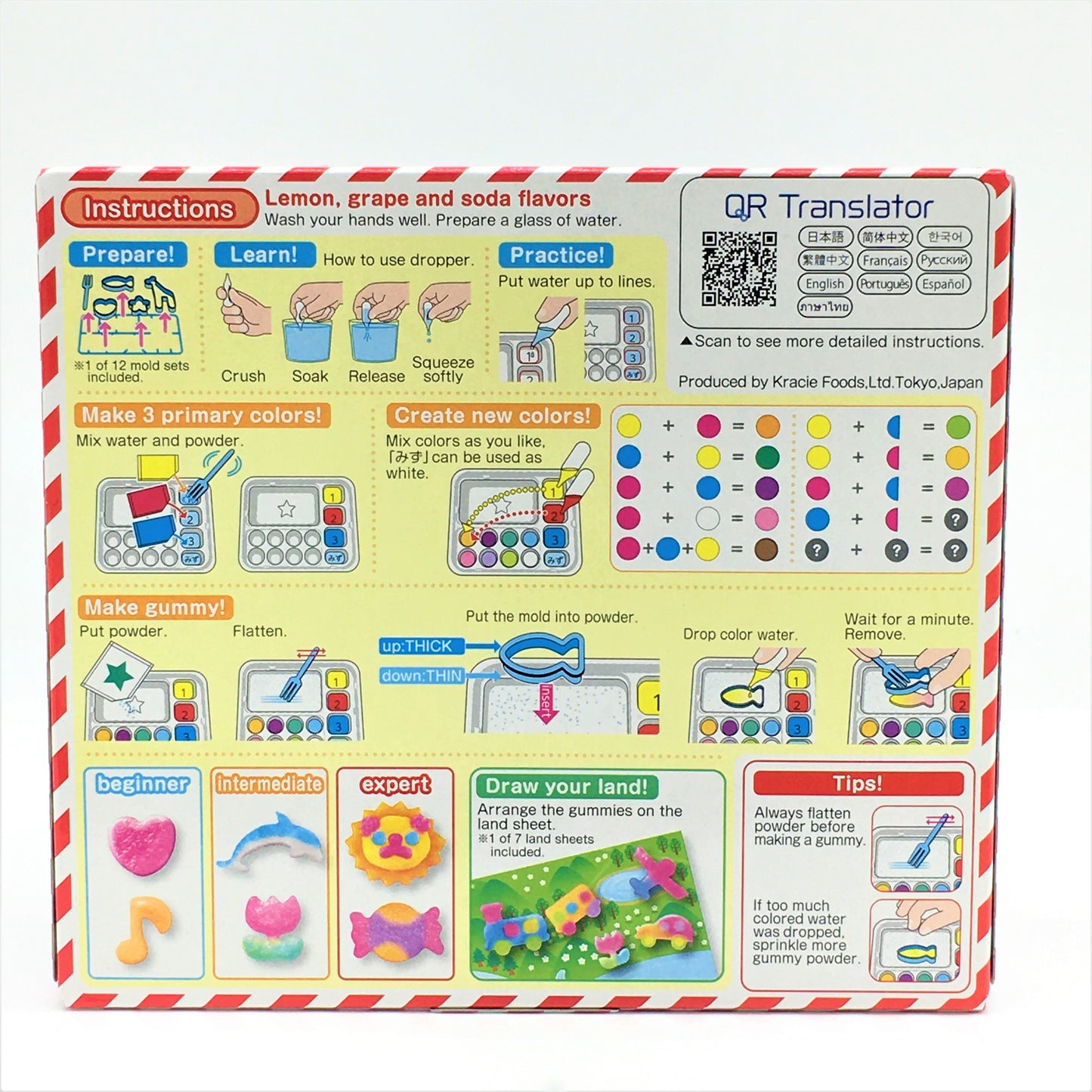Kracie Popin' Cookin' Diy Japanese Candy Kit, Kawaii Gummy Land , 27g