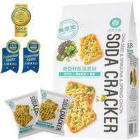 Natural's Idea Chia Seed & Spirulina & Spring Onion Soda Cracker180g奇亞籽藍藻蔥餅