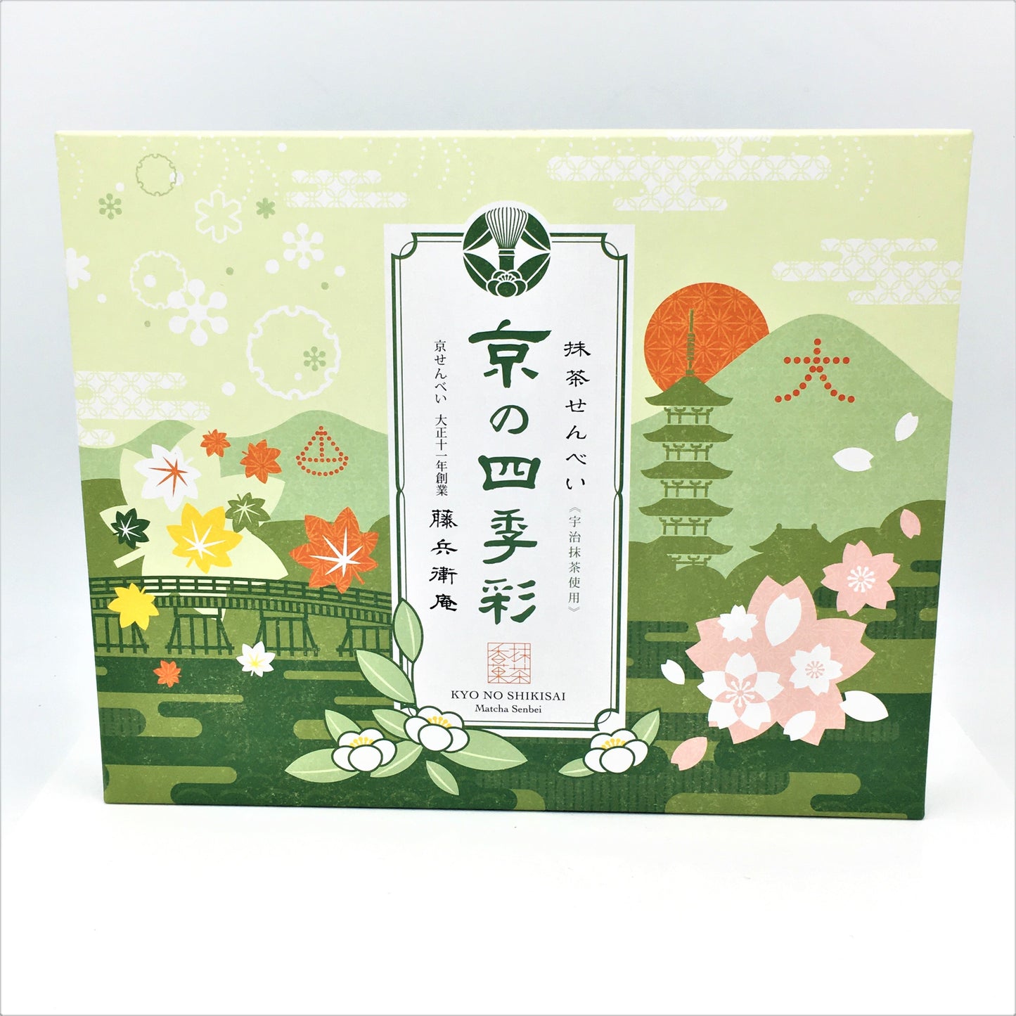Seki Seika Kyo No Shikisai Matcha Senbei Cookie 100g/(20pcs)
