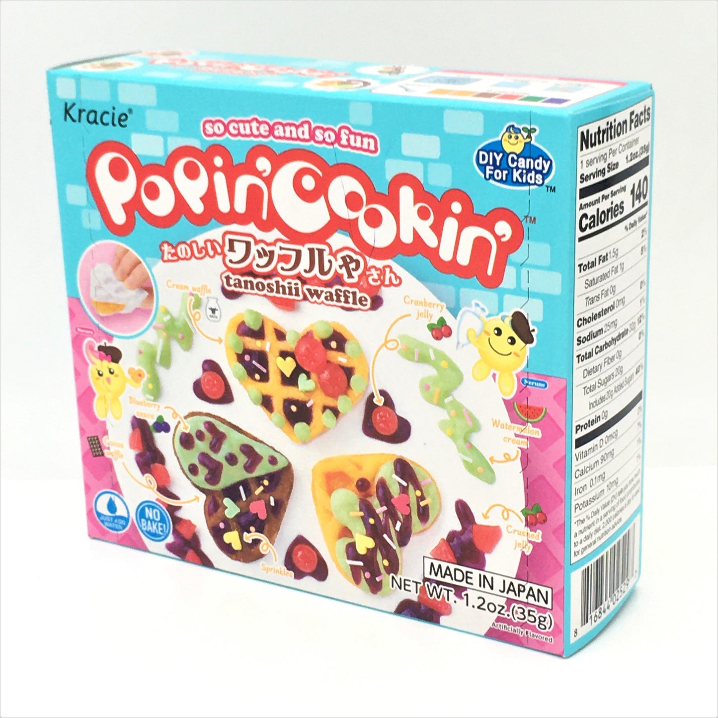 Kracie Popin' Cookin' Diy Japanese Candy Kit , Tanoshii Waffle , 35g