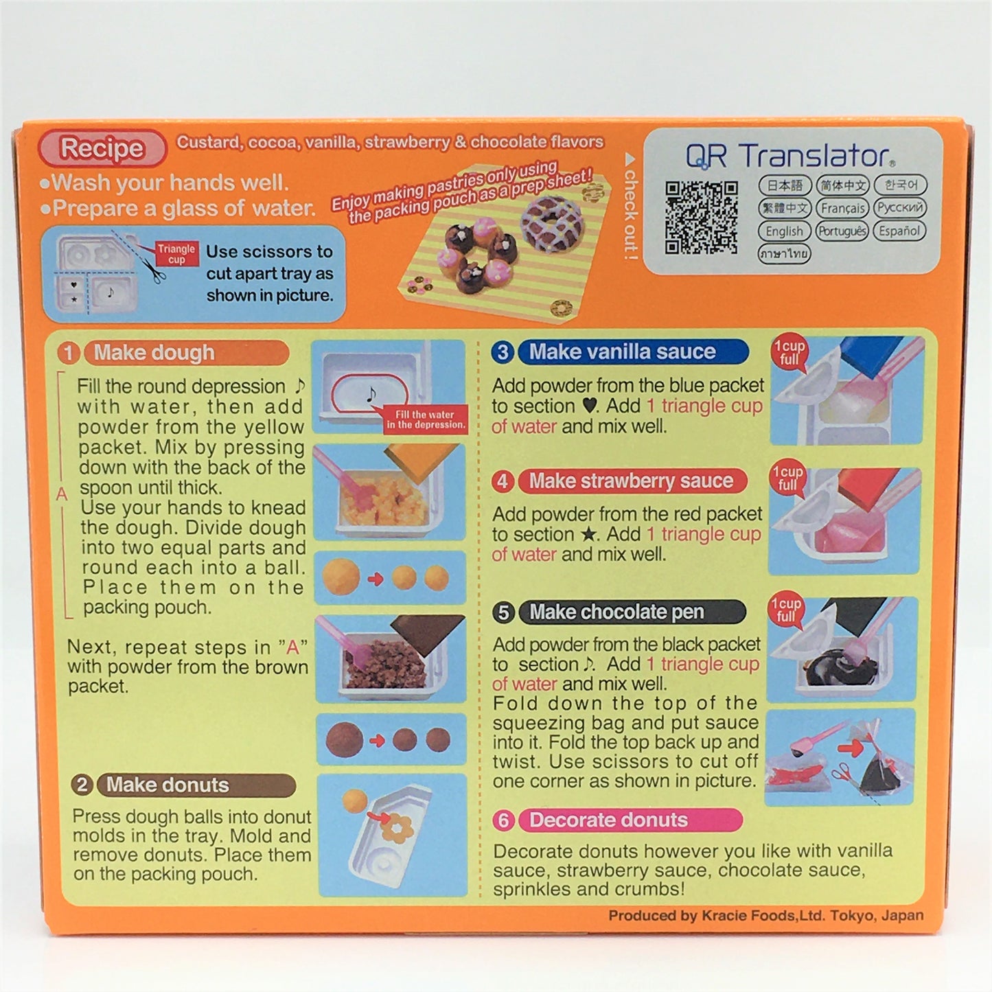 Kracie Popin' Cookin' Diy Japanese Candy Kit , Tanoshii Donuts, 41g