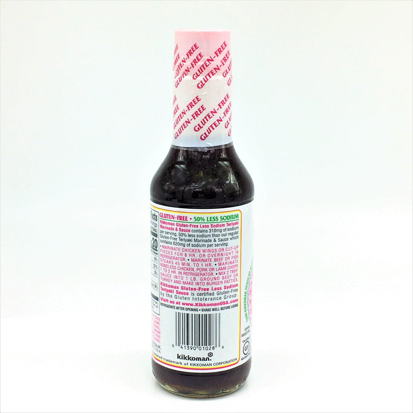 Kikkoman Gluten-Free 50% Less Sodium Teriyaki Marinade & Sauce 10oz/296 ml 無麩質照燒醃醬料