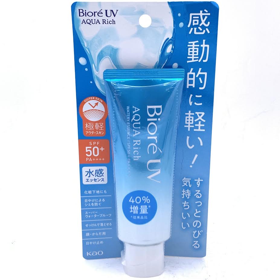 Kao Biore UV Aqua Rich Watery Essence SPF 50+ PA++++ 70ml花王碧柔水感防曬乳液