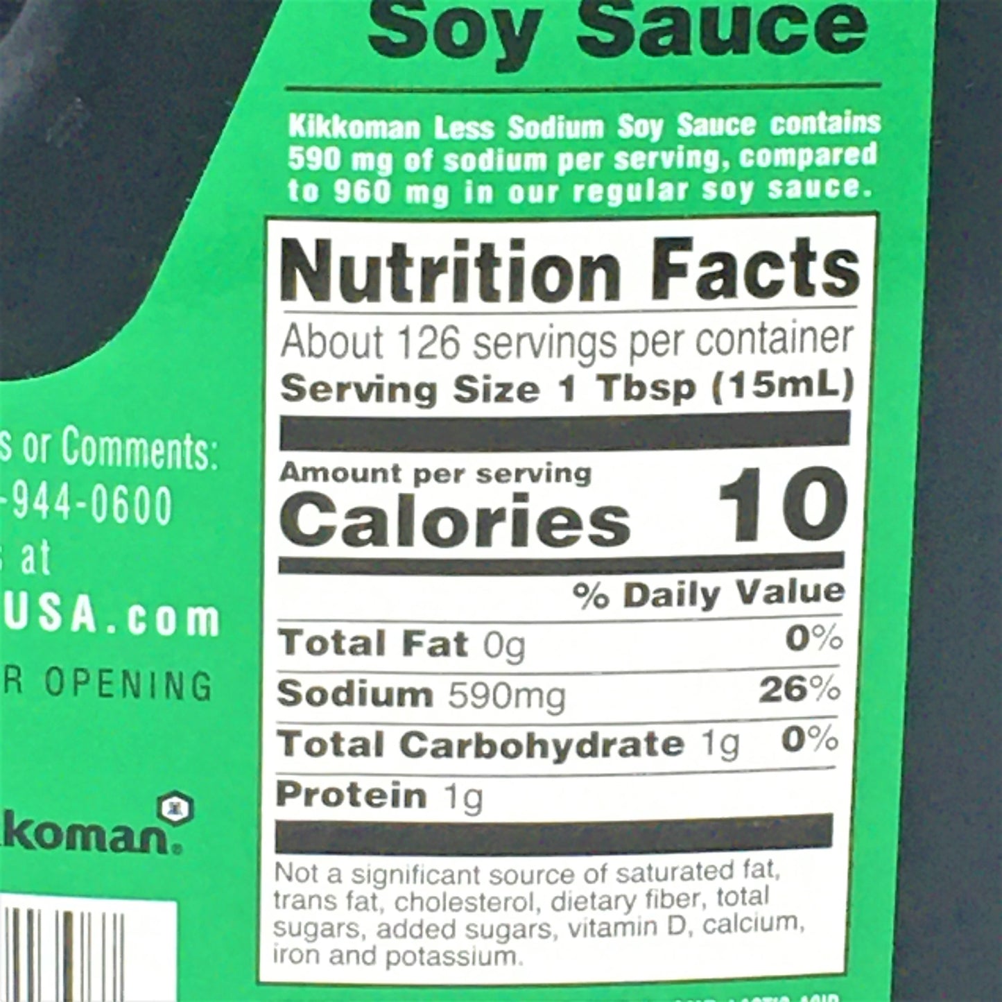 Kikkoman Traditionally Brewed Soy Sauce-38% Less Sodium 1.89L