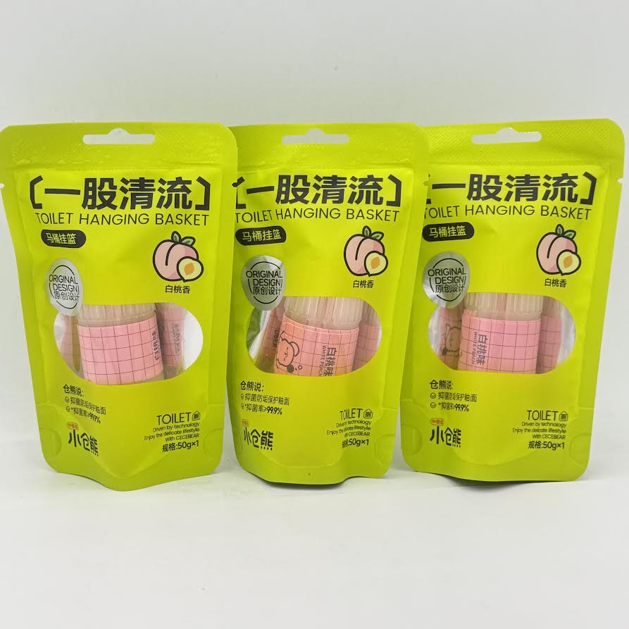 (2CT)Toilet Hanging Basket - White Peach Fragrance 50g馬桶掛籃白桃香味