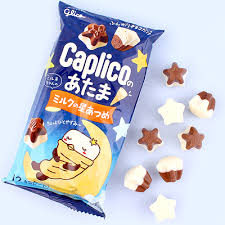 Glico Chocolate Snack Caplico No Atama Milk 1.06oz/ 30g