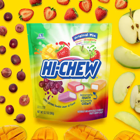 Morinaga Hi-Chew Fruity Chewy Candy - Mango, Grape, Green Apple, Strawberry Original Mix 12.7oz/(360g)