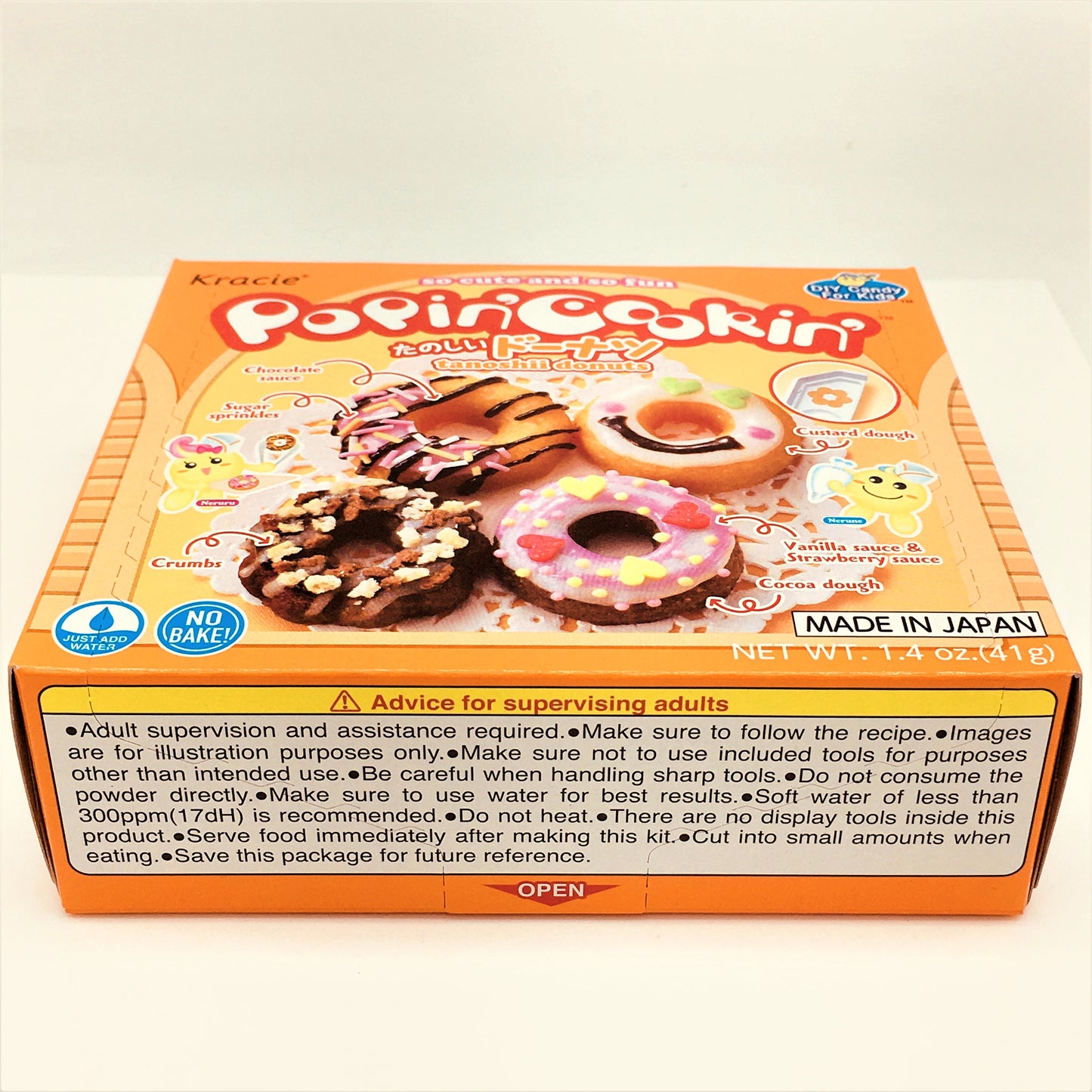 Kracie Popin' Cookin' Diy Japanese Candy Kit , Tanoshii Donuts, 41g
