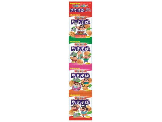 (4Packs) Hayakawa Crayon Shin-chan Yakisoba Potato Rice Cracker 28g蠟筆小新炒麵馬鈴薯仙貝