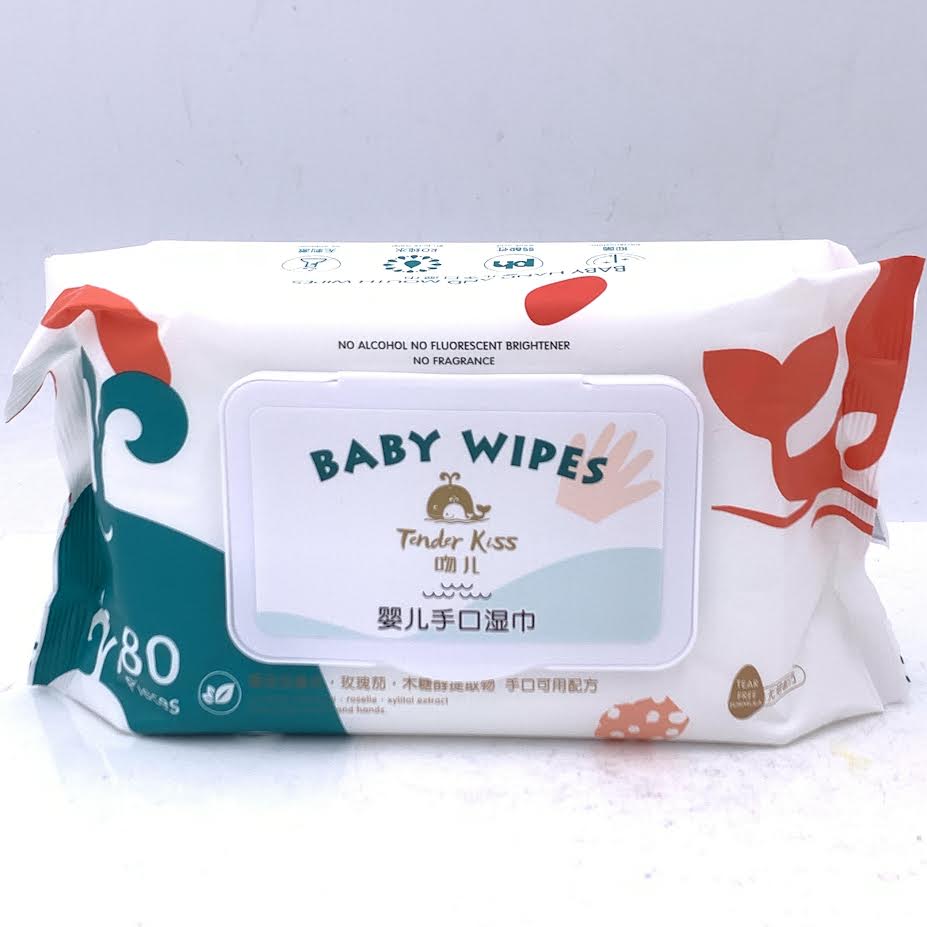 Tender Kiss Baby Hand And Mouth Wipes 80pcs嬰兒一次性濕巾