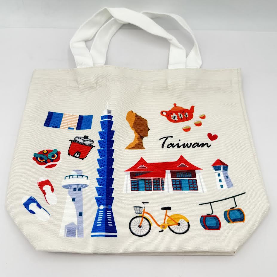 Taiwan Commemorative Edition Canvas Tote Bag 台灣景點