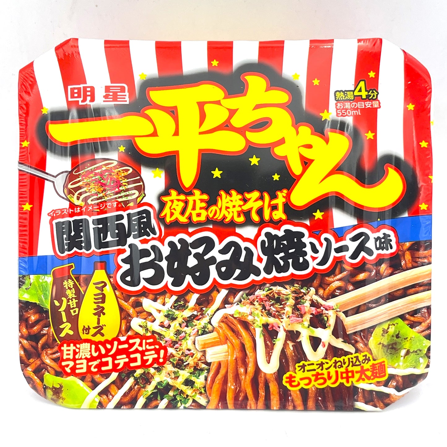 (4CT) Myojo Yakisoba Kansai-Style Okonomiyaki Sauce Flavor 122g
