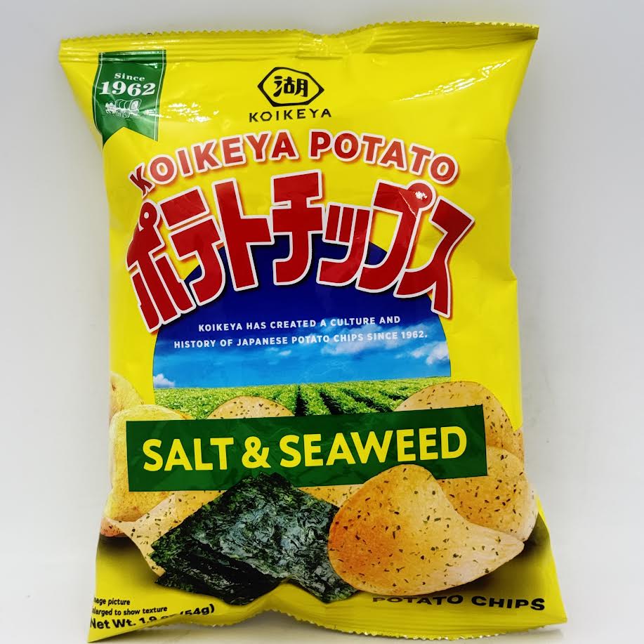 Koikeya Potato Chips Salt & Seaweed Flavor 1.9oz/(54g)