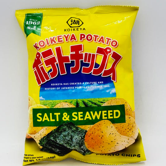 Koikeya Potato Chips Salt & Seaweed Flavor 1.9oz/(54g)