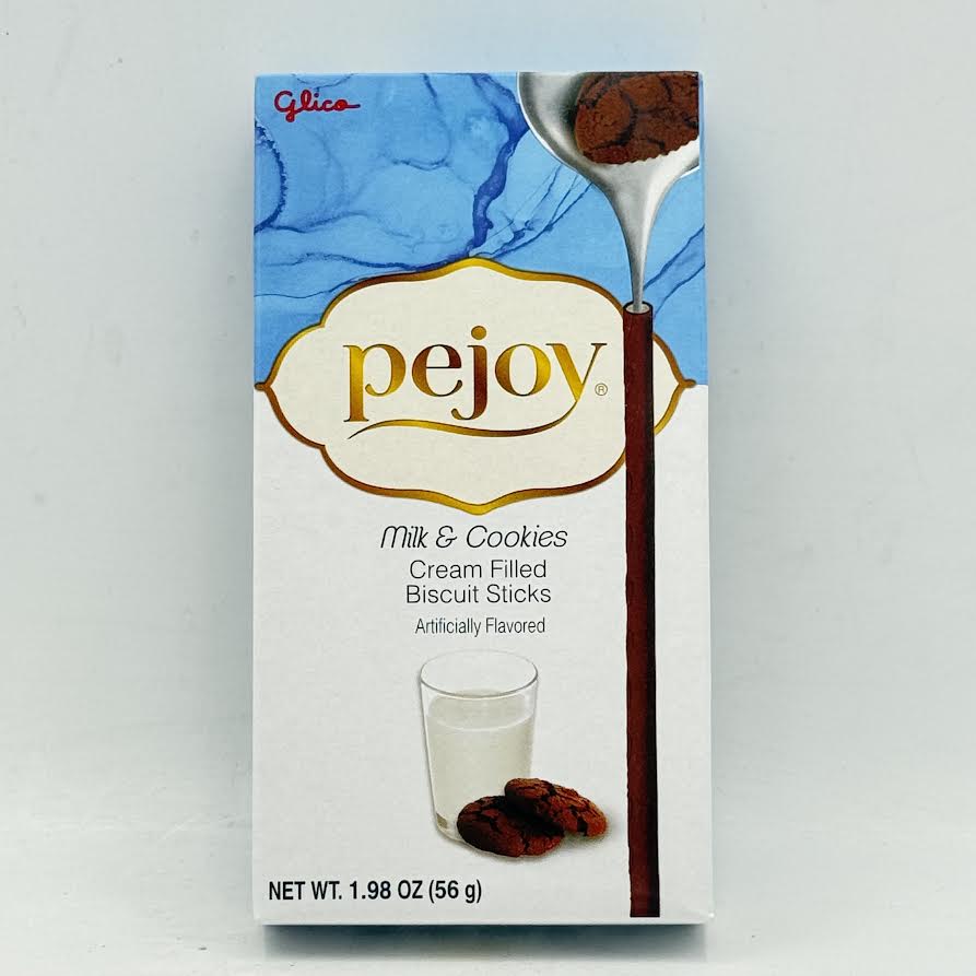 (2CT)Glico Pejoy Milk & Cookies Cream Filled Biscuit Sticks 1.98oz/(56g)