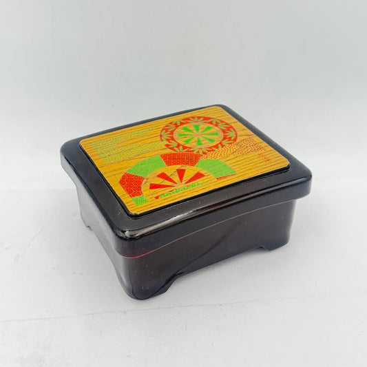 Bento Box Black And Red - Size:6"x5"x3"