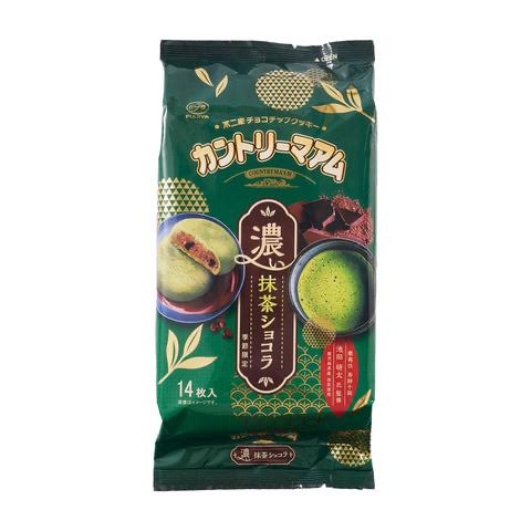 Fujiya Country Ma' Am Matcha And Chocolate 14pc巧克力豆抹茶口味夾心曲奇餅乾