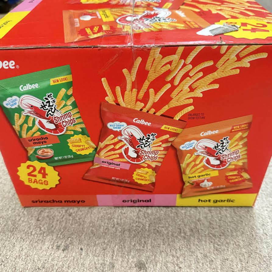 Calbee Shrimp Chips, Variety Pack 680g/(24bags)