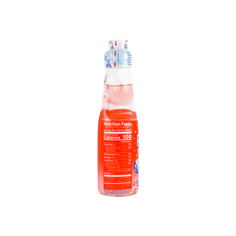 Sangaria Ramune - Strawberry Flavor 200mlx6bottle三佳麗 彈珠汽水 草莓口味