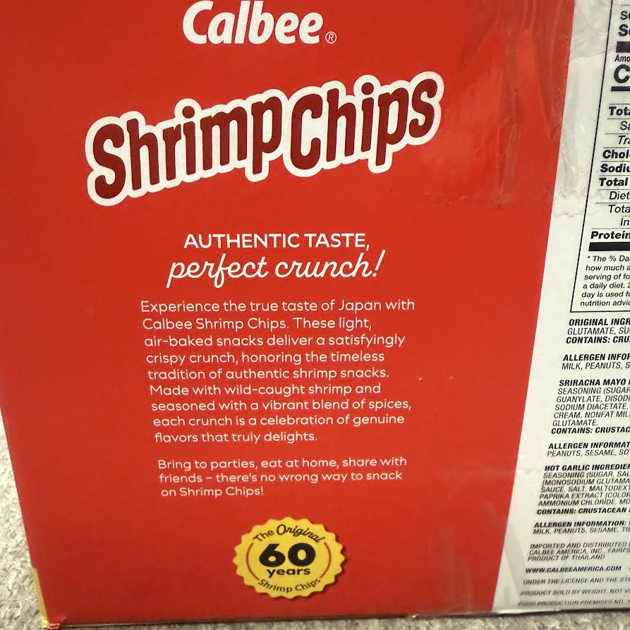 Calbee Shrimp Chips, Variety Pack 680g/(24bags)