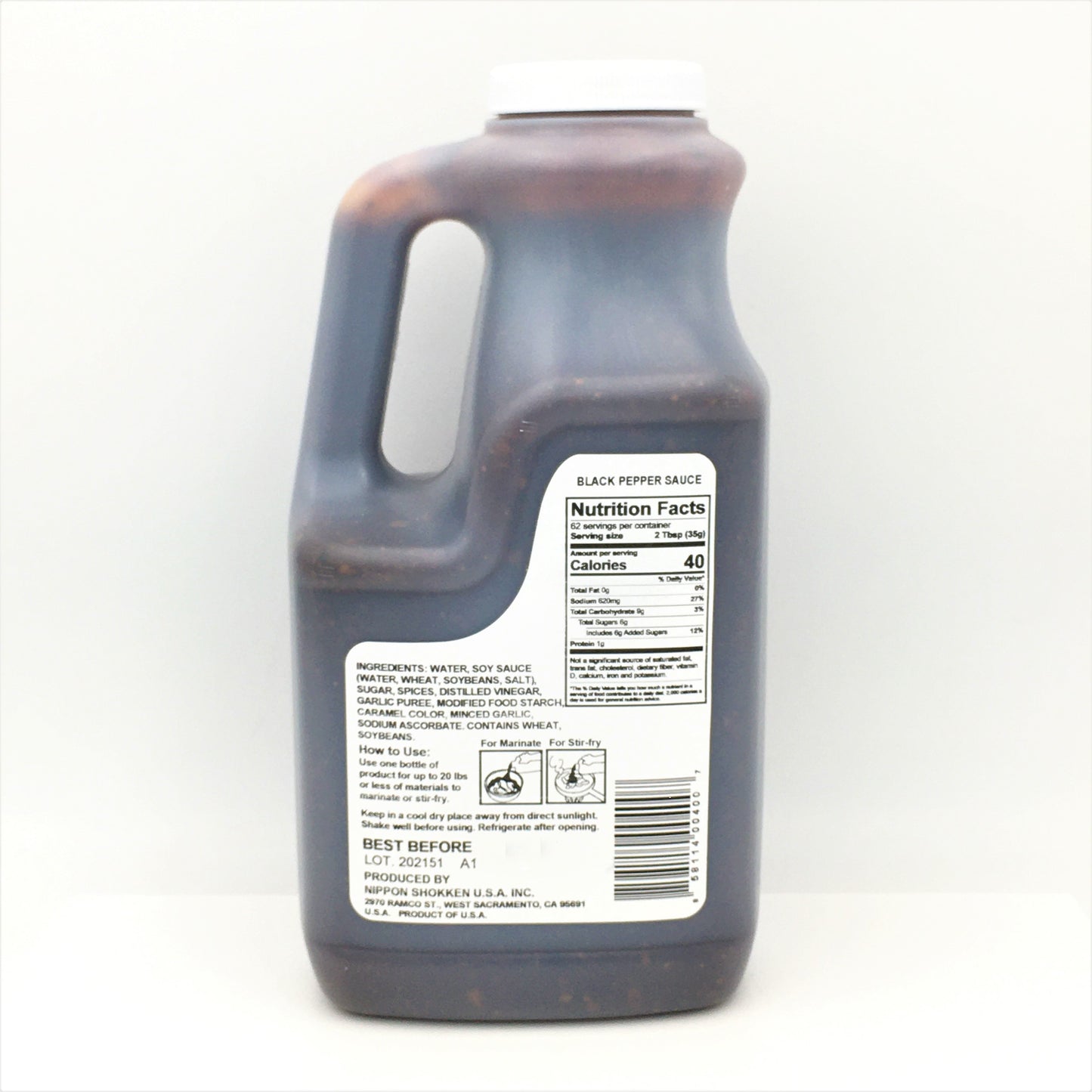 Nippon Shokken Black Pepper Sauce 4.8lb /2.18kg