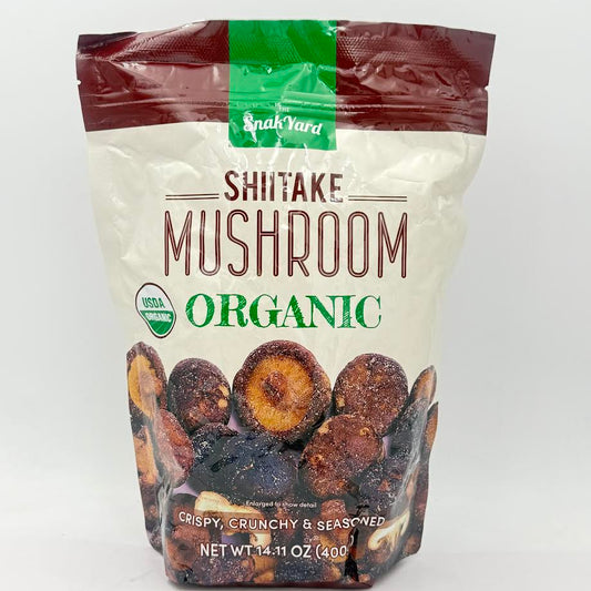 The Snack Yard Shiitake Mushroom Organic Crispy,Crunchy&Seasoned 400g