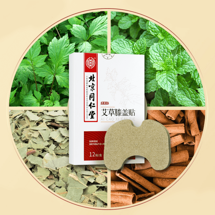 TongRenTang Knee Patch 12pcs北京同仁堂艾草膝盖贴