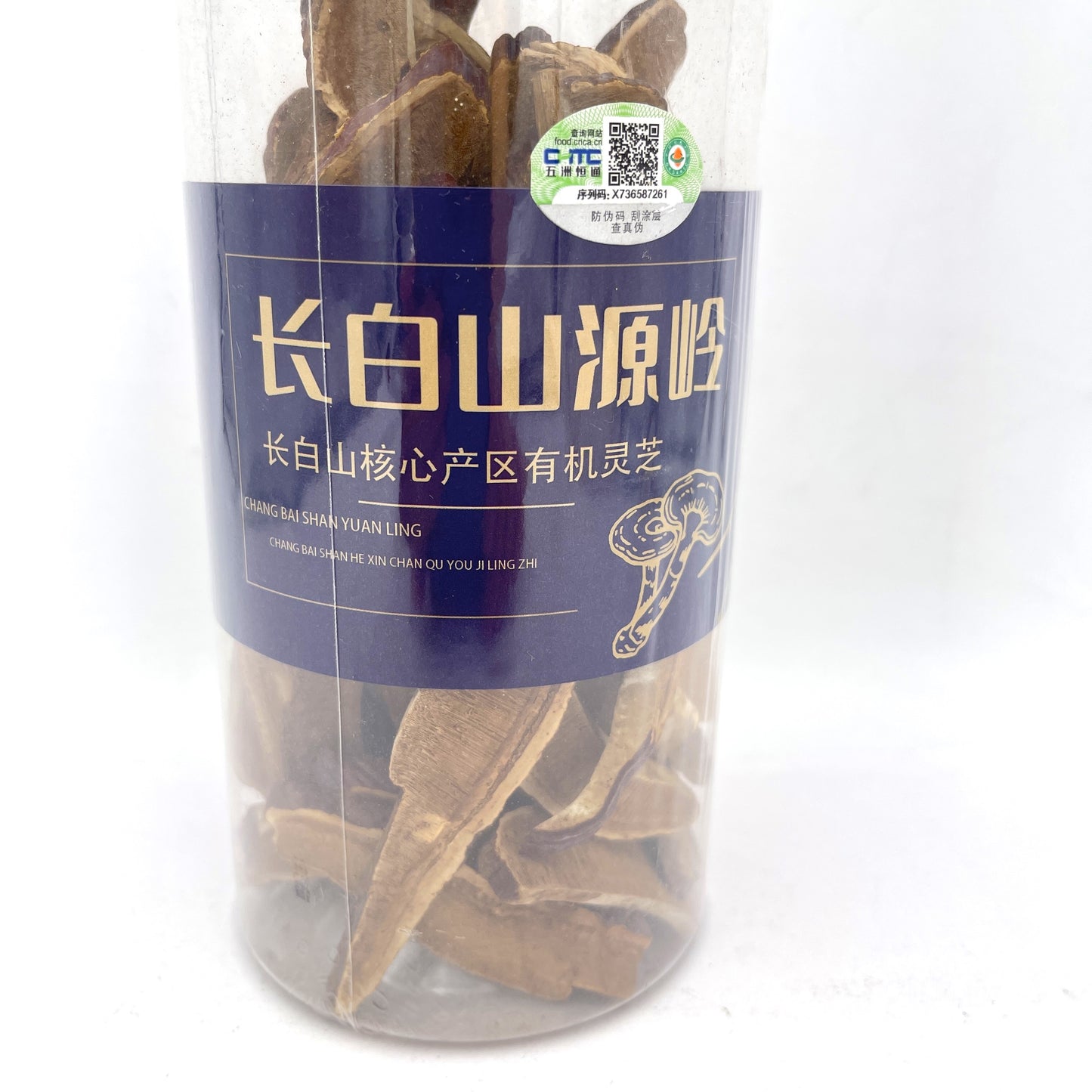 Changbai Mountain-Orangic Reishi Mushroom Slices 100g長白山源岭有機靈芝片