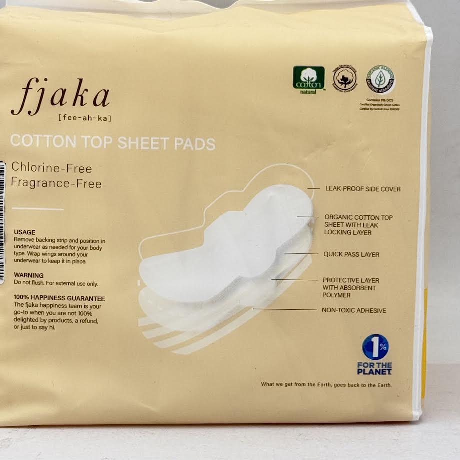 Fjaka Leak-Proof Cotton Top Sheet Pads 14pads