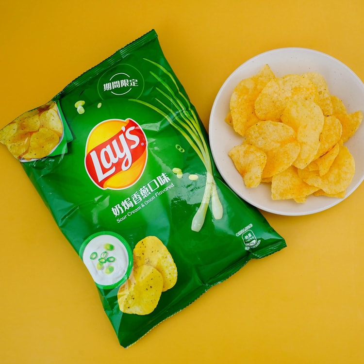 Lay's Sour Cream & Onion Flavored Potato Chip 49g 樂事奶焗香葱口味