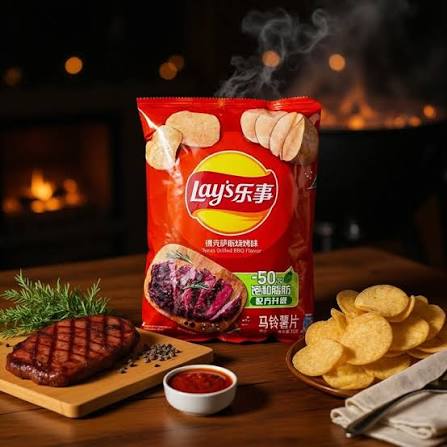 (2CT)Lay's Potato Chips - Texas Grilled BBQ Flavor 70g