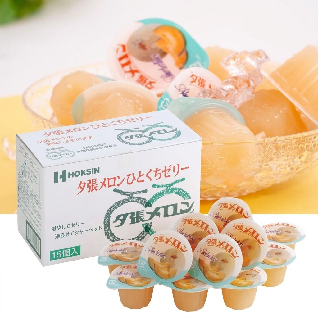 Hoksin Yubari Melon Mini Jelly 315g (21gx15pcs)日本北辰夕張哈密瓜果凍