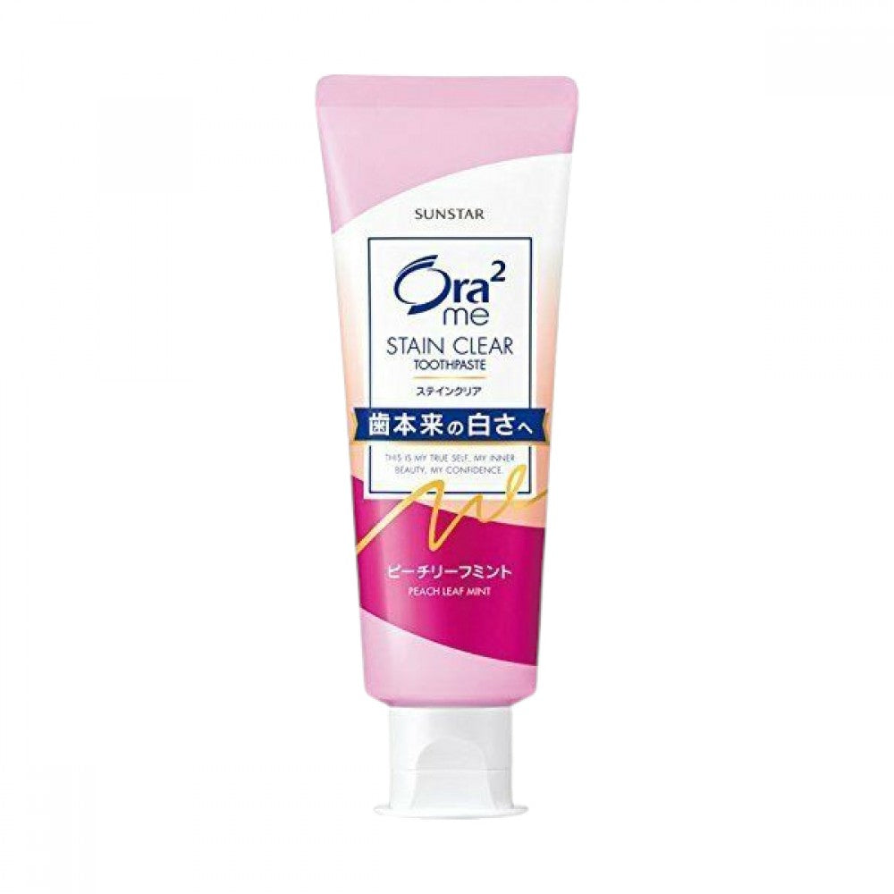 Sunstar Ora2 Me Stain Clear Toothpaste Peach Mint 130g 亮白淨色牙膏蜜桃薄荷