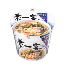 Uni-President Seafood Flavor Noodles 63gx3cup台灣來一客鮮蝦魚板風味