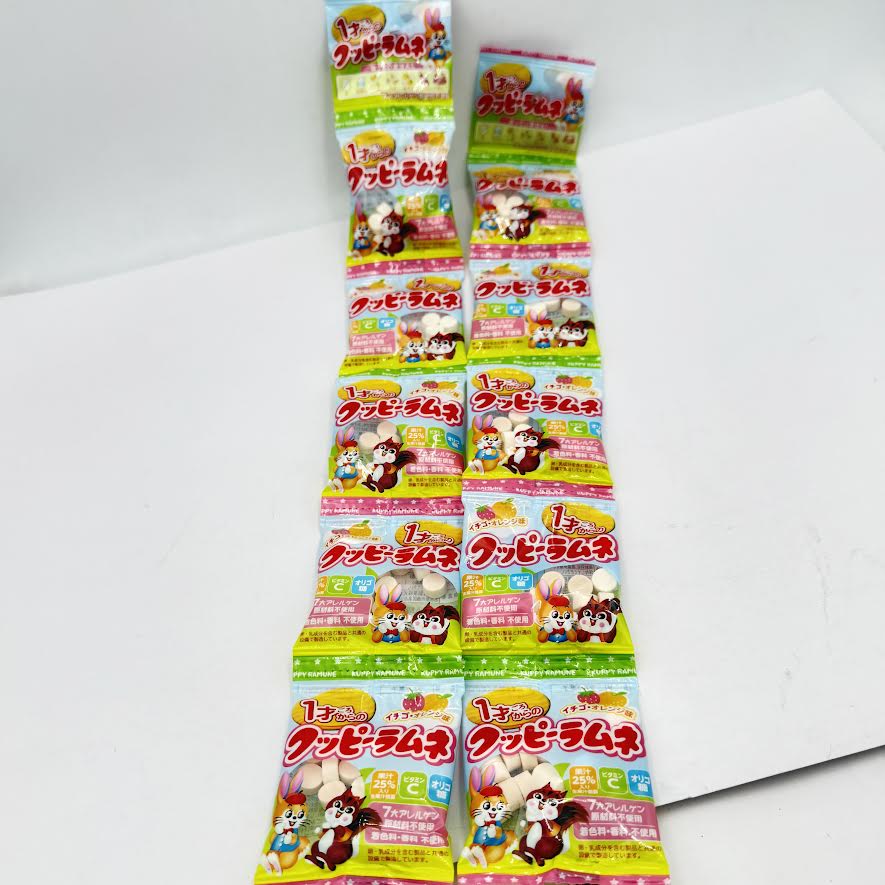 (2CT)Kuppy Ramune Candy - Strawberry Orange Flavor 7gx 5bags