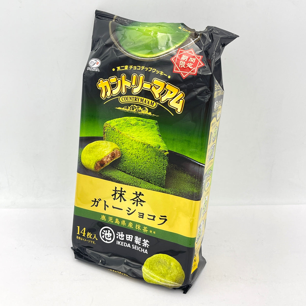 Fujiya Country Ma'am-Matcha Gateau Chocolate Cookies 14pc抹茶巧克力蛋糕餅乾