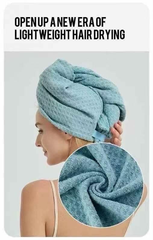 Bubble Super Absorbency Rapidly Dry Hair Towel Wrap-Purple速乾乾髮帽