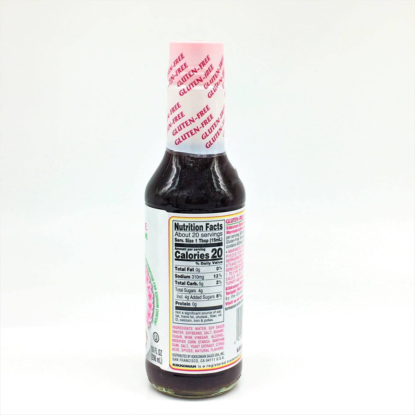 Kikkoman Gluten-Free 50% Less Sodium Teriyaki Marinade & Sauce 10oz/296 ml 無麩質照燒醃醬料