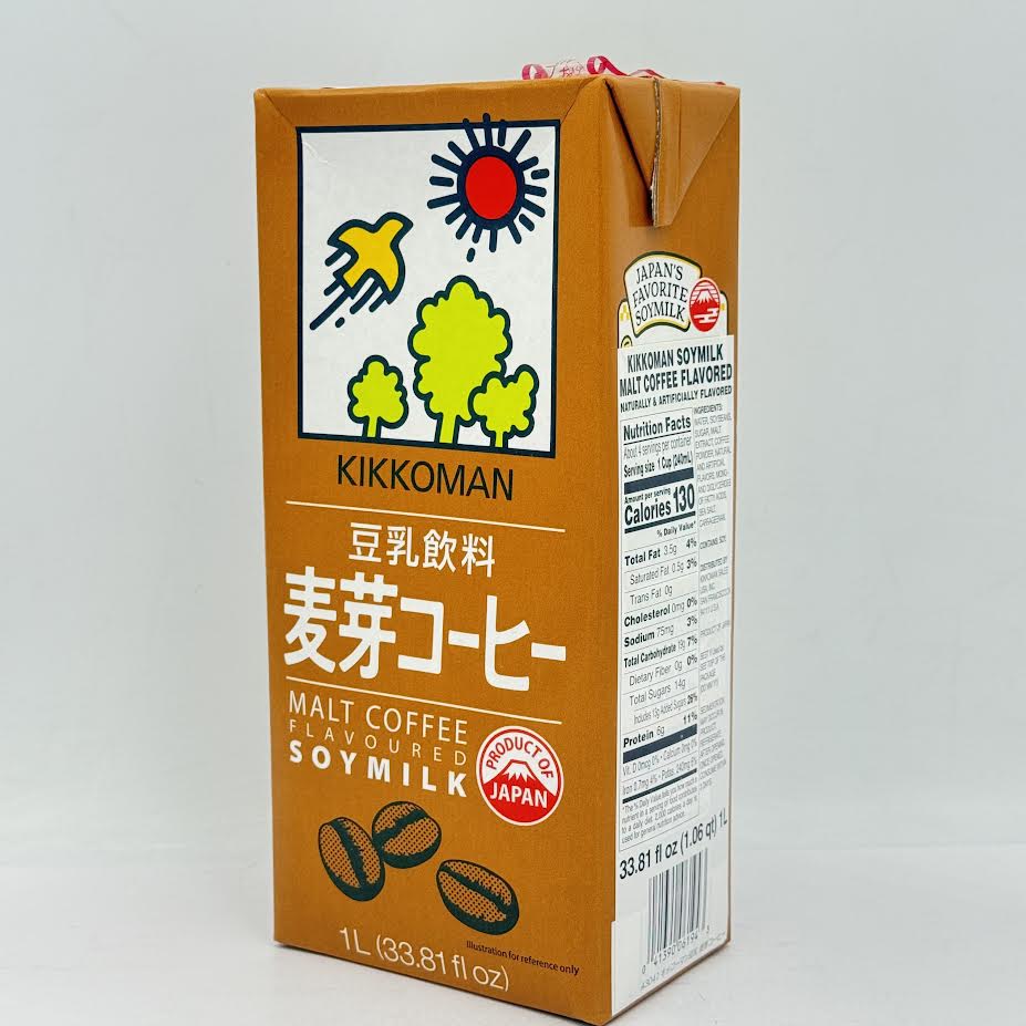 Kikkoman Soy Milk - Malt Coffee Flavoured 1L/(33.8oz)