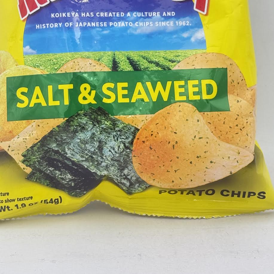 Koikeya Potato Chips Salt & Seaweed Flavor 1.9oz/(54g)