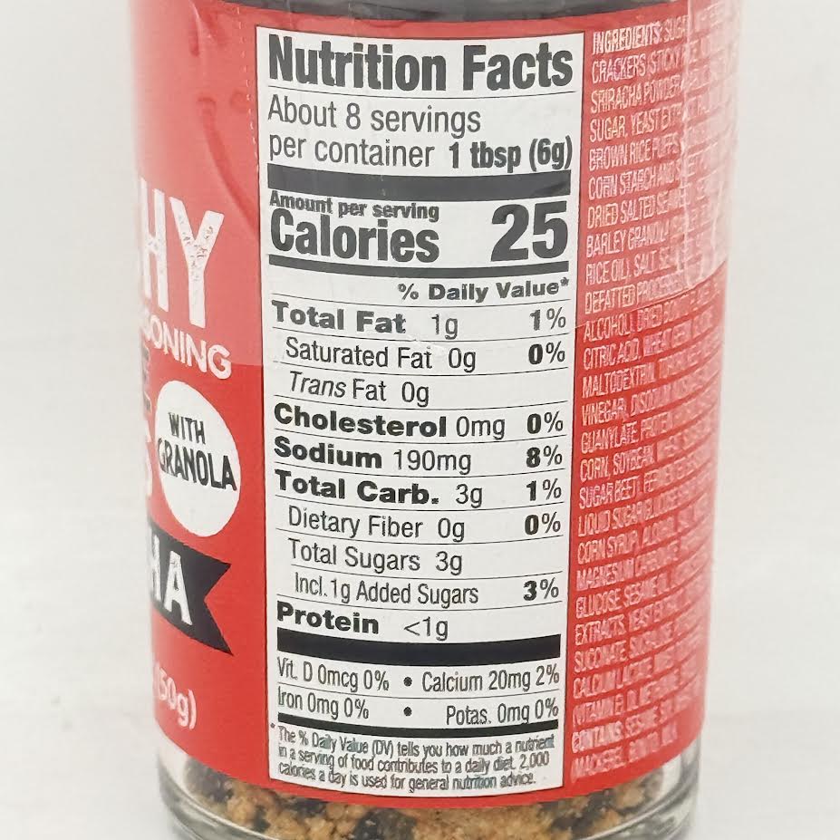 J-Basket Crunchy Furikake Rice Seasoning Toppers Sriracha With Granola 1.76oz/(50g)