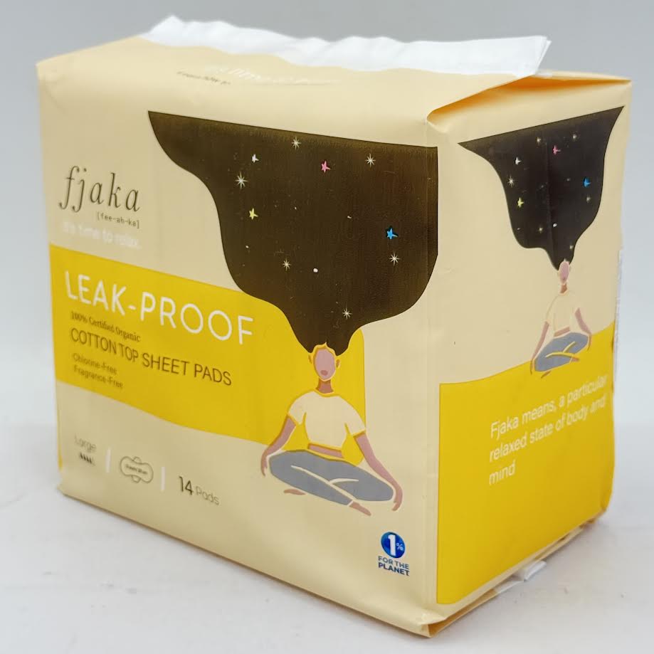 Fjaka Leak-Proof Cotton Top Sheet Pads 14pads