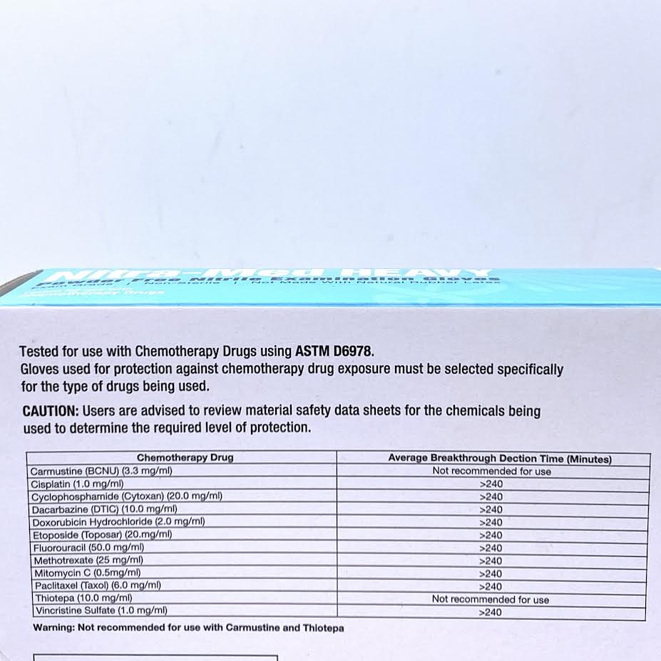 Amer Care Royal Nitra-Med Heavy Gloves Size:M, Color:Blue 100pcs
